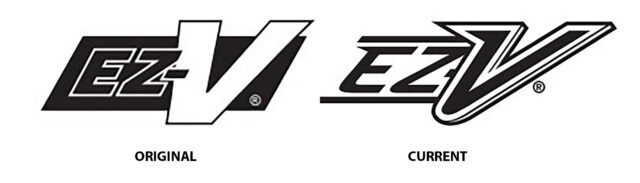 ez-v logo comparison from original to current model