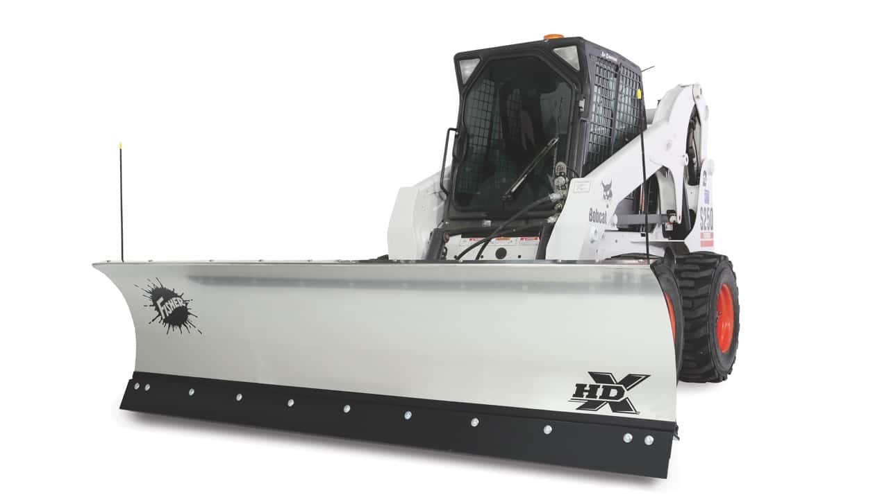 SkidSteer Plows STORM BOXX™, Straight, Winged & VPlows FISHER®