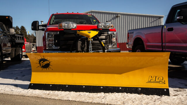 HD2™ Straight Blade Plow | Skid-Steer & Truck Plow | FISHER®