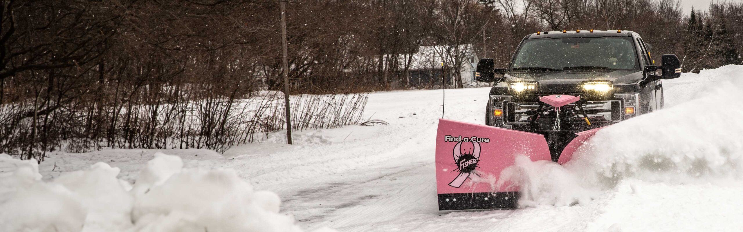 fisher pink plow for breast cancer awareness month