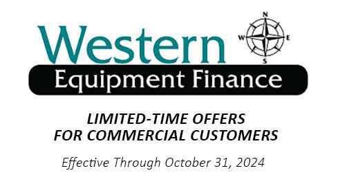 western equipment finance promotional offer through october 2024