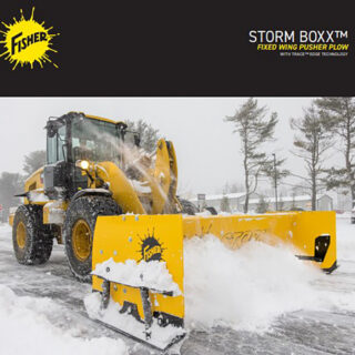 STORM BOXX fixed wing pusher plow